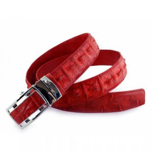Ремень , размер 120, красный Exotic Leather. Цвет: красный
