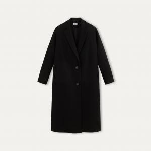Пальто длинное из шерстяного драпа LA BRAND BOUTIQUE. Цвет: черный