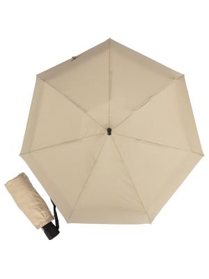 Зонт складной Eclair Latte Guy De Jean. Цвет: темно-бежевый
