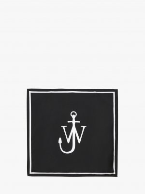 Шелковый платок с логотипом , белый JW Anderson