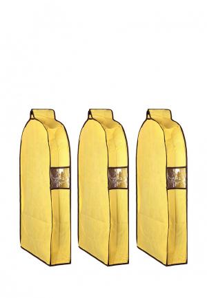 Комплект чехлов для верхней одежды 3 шт. El Casa MP002XU0CRYN. Цвет: желтый