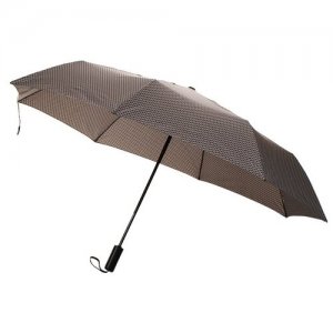 Мини-зонт , коричневый NINETYGO. Цвет: коричневый