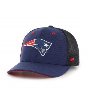 Мужская темно-синяя шляпа New England Patriots Pixelation Trophy Flex Hat '47 Brand '47