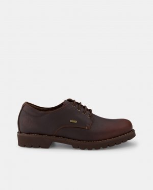 Мужские коричневые туфли на шнуровке из водонепроницаемой кожи с подкладкой Gore-Tex , коричневый Panama Jack