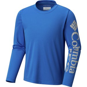 Рубашка с длинными рукавами terminal tackle – для мальчиков , цвет vivid blue/cool grey Columbia