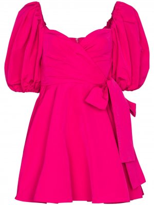 Платье мини с V-образным вырезом Valentino. Цвет: розовый