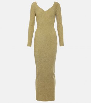 Платье макси lamé , желтый Nina Ricci