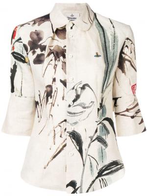 Блузка с цветочной вышивкой Vivienne Westwood