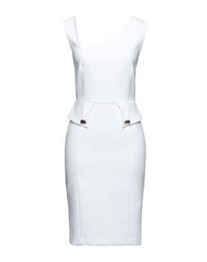 Короткое платье ATOS LOMBARDINI. Цвет: белый