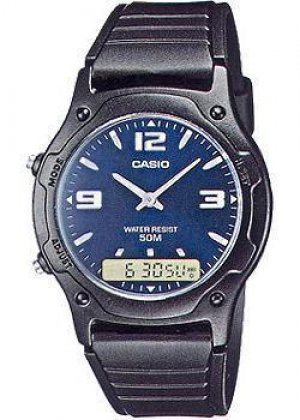 Японские наручные мужские часы AW-49HE-2A. Коллекция Ana-Digi Casio