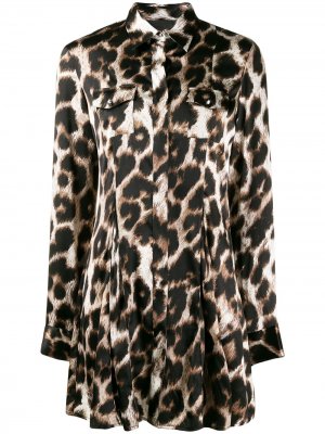 Блузка с леопардовым принтом Philipp Plein. Цвет: черный