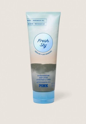 Молочко для тела Victorias Secret Victoria's увлажняющее `Fresh Air Juicy Mandarin Fresh Sky` серии PINK. Цвет: прозрачный