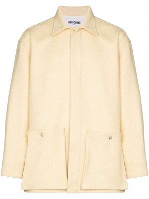 Куртка-рубашка с накладными карманами UNIFORME. Цвет: нейтральные цвета