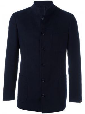 Пиджак на пуговицах Mp Massimo Piombo. Цвет: синий