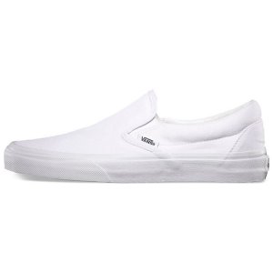 Белые парусиновые кроссовки-слипоны Classic VN000EYEW00 Vans