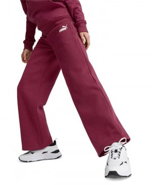 Женские прямые брюки с логотипом Active Essential Puma, красный PUMA