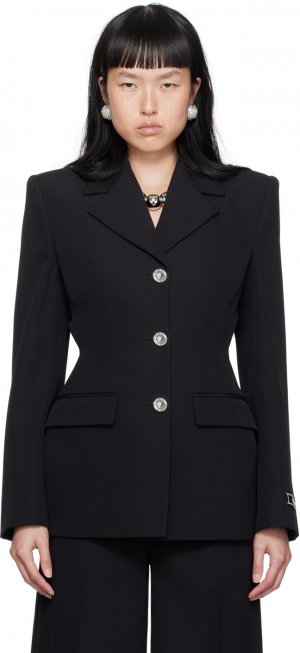 Черный пиджак «Песочные часы» Versace
