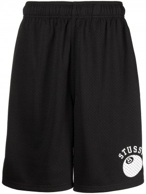 Спортивные шорты с эластичным поясом Stussy. Цвет: черный