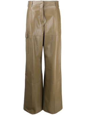 Широкие брюки с завышенной талией Nina Ricci. Цвет: нейтральные цвета