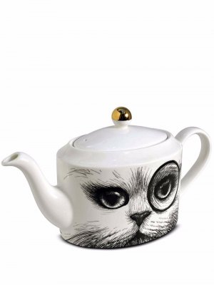 Заварочный чайник Cat Monocle Rory Dobner. Цвет: белый