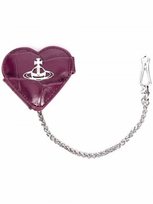 Цепочка с подвеской в форме сердца Vivienne Westwood. Цвет: фиолетовый