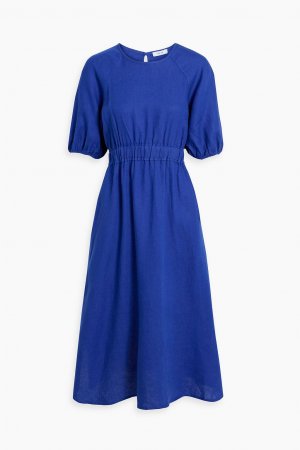 Льняное платье миди Corinne , синий IRIS & INK