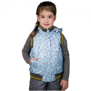 Утеплённый жилет / жилетка для девочки Arctic kids 50-001,на рост 86-92 см, до -5гр Bay. Цвет: голубой