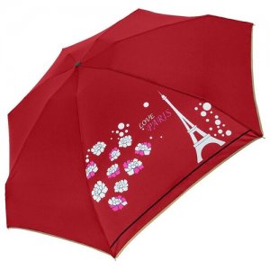 Мини-зонт красный Universal. Цвет: красный