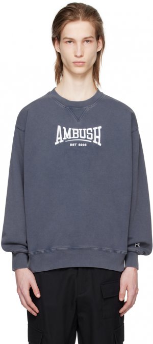 Темно-синий свитшот с вышивкой Ambush