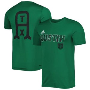 Мужская зеленая футболка AEROREADY из джерси Austin FC Team с крючками adidas