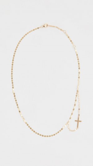 14k Double Strand Cross Necklace LANA JEWELRY