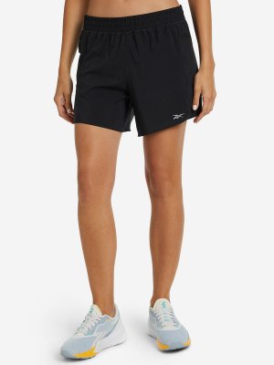 Шорты женские Running Shorts, Черный, размер 40 Reebok. Цвет: черный
