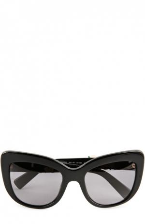 Солнцезащитные очки с футляром Dolce & Gabbana. Цвет: черный