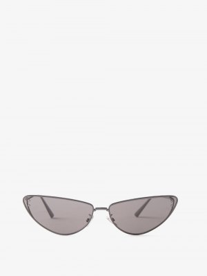Солнцезащитные очки missdior b1u в металлической оправе «кошачий глаз» DIOR, серый Dior