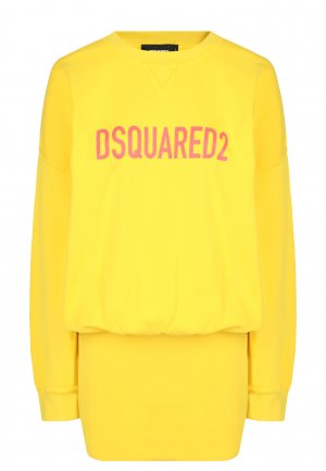 Платье DSQUARED2. Цвет: желтый