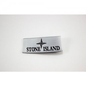 Белая бирка длинная Stone Island. Цвет: белый