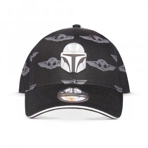Нашивка на шлем мандалорца и регулируемая бейсболка с принтом Grogu, черно-серая (BA750483STW) , мультиколор Star Wars