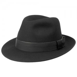 Шляпа федора CHRISTYS WITAN cwf100231, размер 61. Цвет: черный