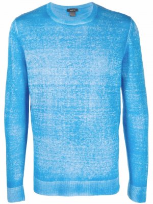 Gradient-knit jumper Avant Toi. Цвет: синий