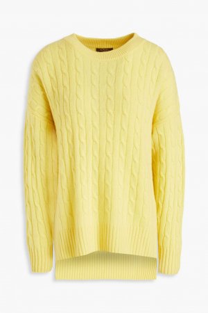 Кашемировый свитер косой вязки , желтый N.Peal