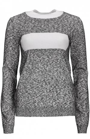 Пуловер Paco Rabanne. Цвет: серый