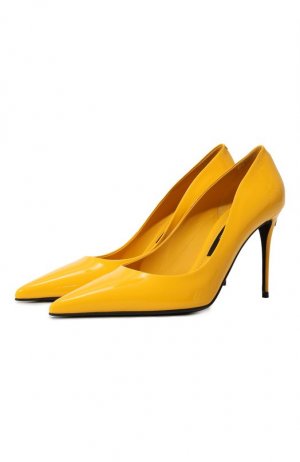 Лаковые туфли Lollo Dolce & Gabbana. Цвет: жёлтый