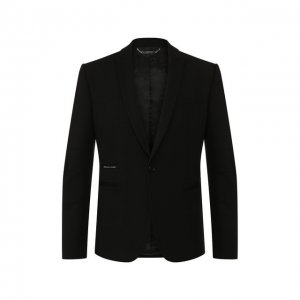 Пиджак из вискозы Philipp Plein. Цвет: чёрный