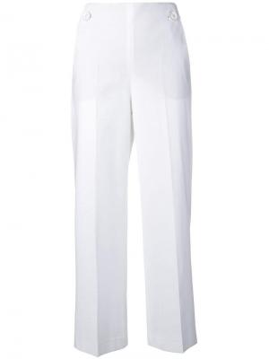 Прямые брюки Incotex. Цвет: белый