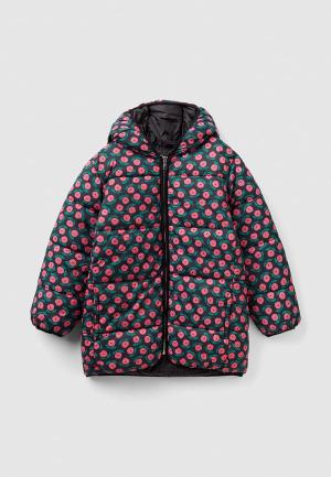 Куртка утепленная United Colors of Benetton. Цвет: черный