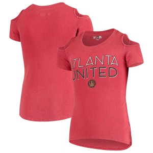 Красная футболка с открытыми плечами для девочек 5th & Ocean от New Era Atlanta United FC