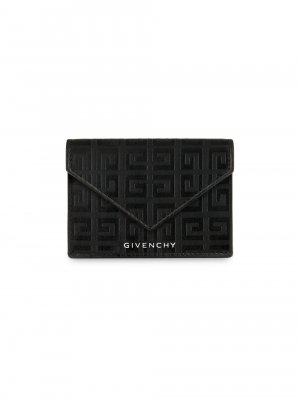 Компактный кошелек G Cut из кожи 4G , черный Givenchy