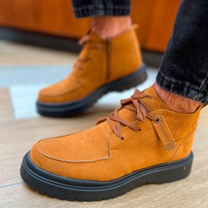 Мужские ботинки Original оранжевого цвета Spring Vinter Chelsea Повседневные классические ботильоны зимние нескользящие высококачественные модные сапоги 2023 Chekich