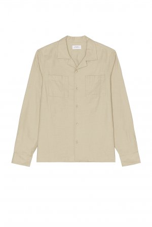 Рубашка SATURDAYS NYC Marco Wool, цвет Classic Khaki