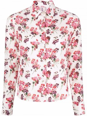 Floral-print long-sleeve shirt Antonio Marras. Цвет: бежевый